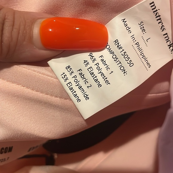 House of CB Mistress Rocks Peony Long Sleeve Corset - Picture 16 of 16